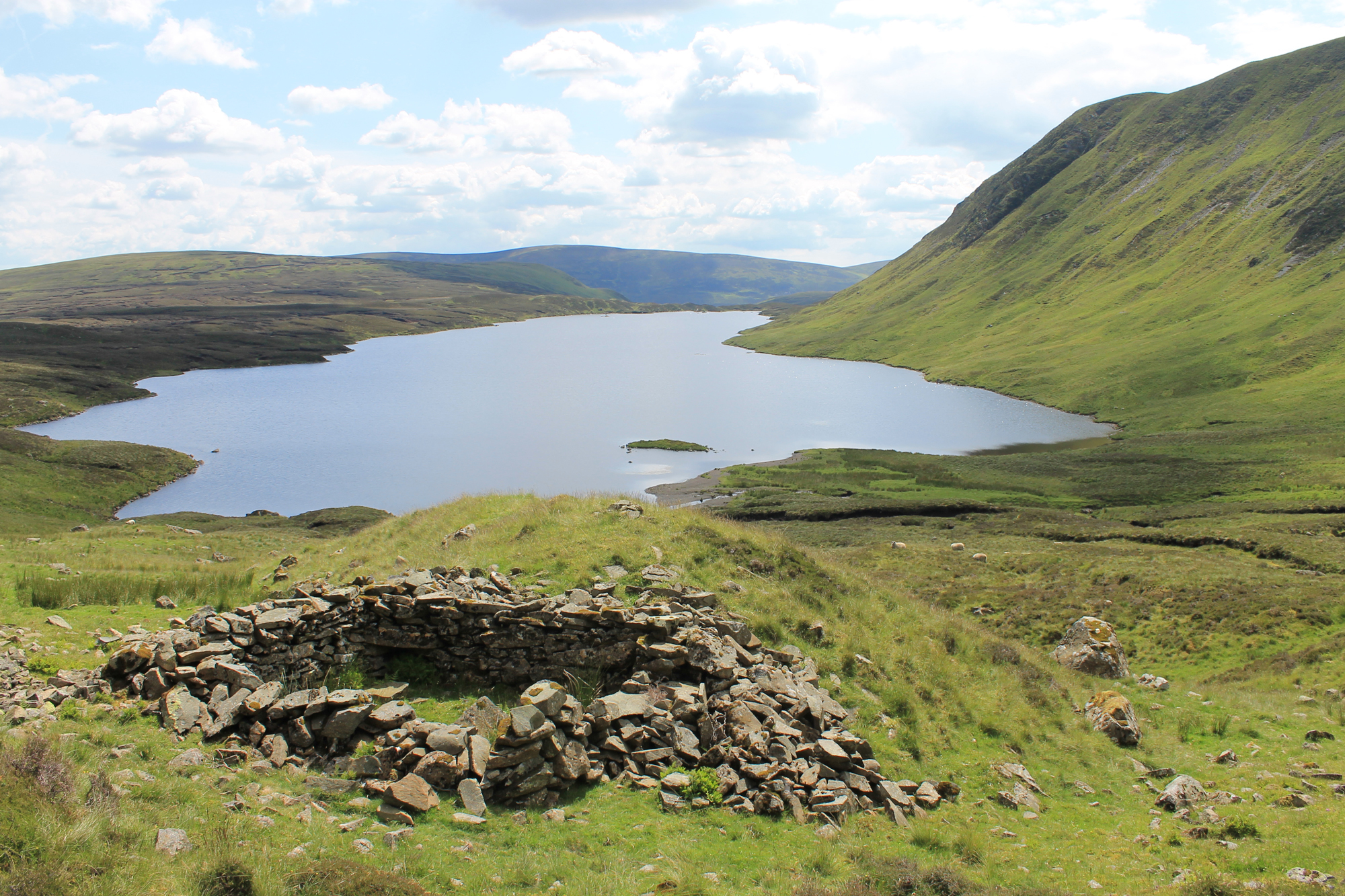 View across Loch Skeen at Grey Mare’s Tail Nature Reserve