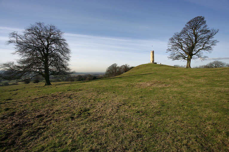 The Binns Tower stands on top of a hill by the House of the Binns