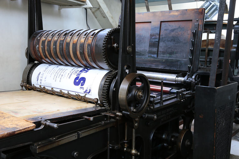 The Wharfedale Reliance printing press
