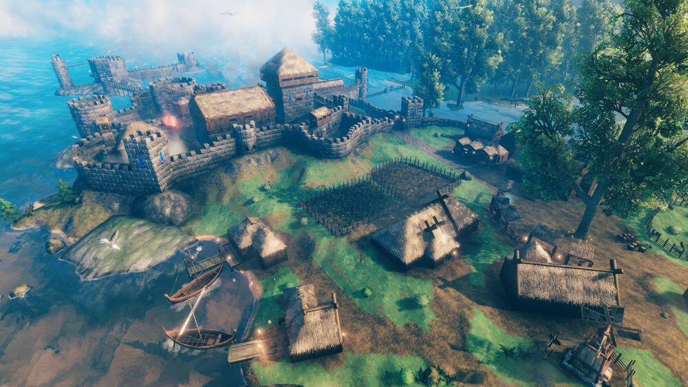A view of the game ‘Valheim’, the Viking life simulator (credit: Steam)