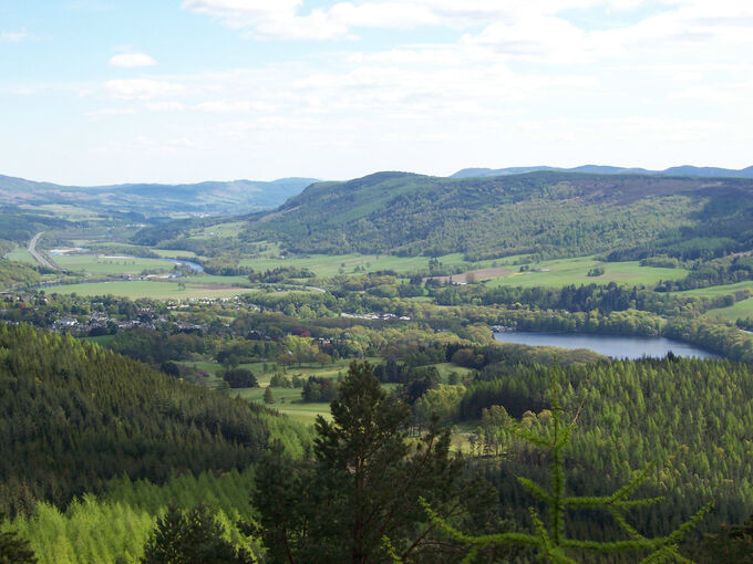 A view from Craigower over Pitlochry