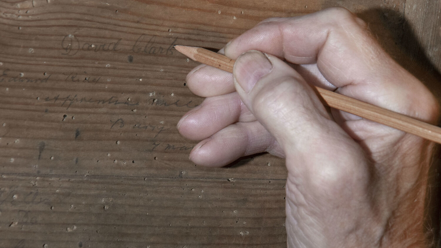 Finger Writing On Wall