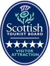 Scottish Tourist Board sign for a 5 star visitor attraction