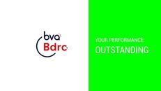 A logo for BVA/BDRC mystery visits, with a bright green square stating: Your Performance Outstanding.