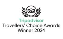 A logo for Tripadvisor's Traveller's Choice 2024 award.